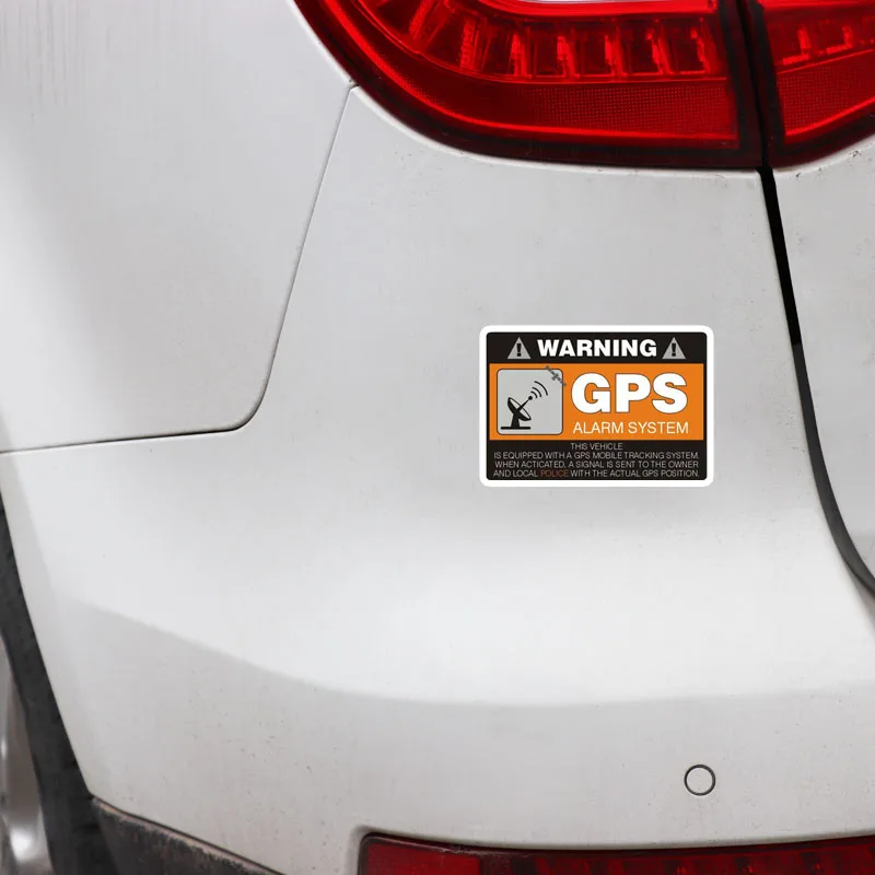 YJZT 4X 8 см* 5,3 см Предупреждение автомобиля Стикеры gps сигнализации Системы Наклейка ПВХ 12-0911