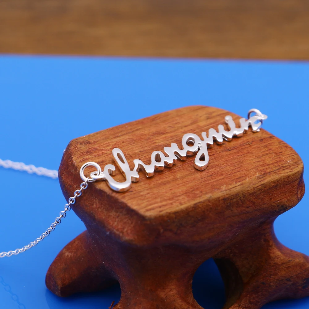 Модное ожерелье чокер с буквенным принтом простое ювелирное изделие покрытием