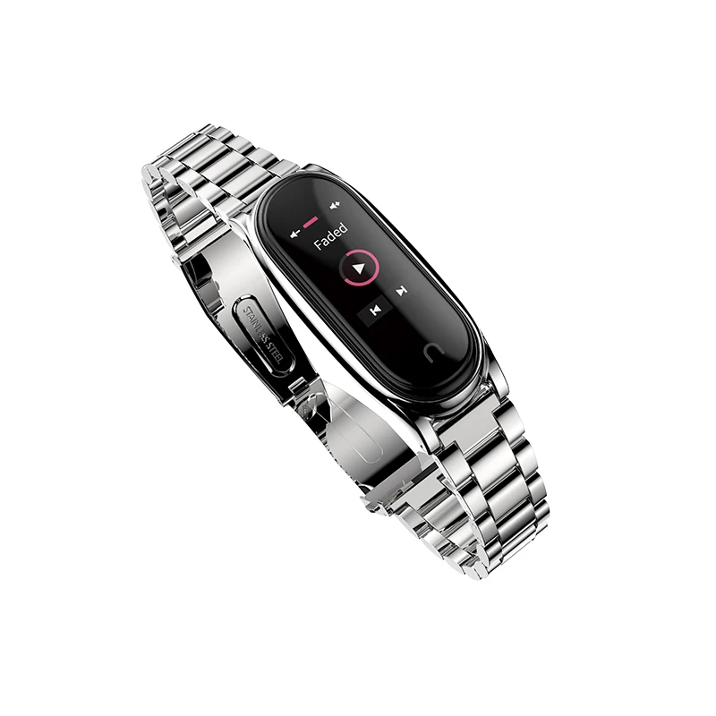 Mi jobs mi Band 4 ремешок металлический браслет для Xiaomi mi ремешок 4 Ремешок Браслет умные часы браслет из нержавеющей стали браслет 4 ремешок