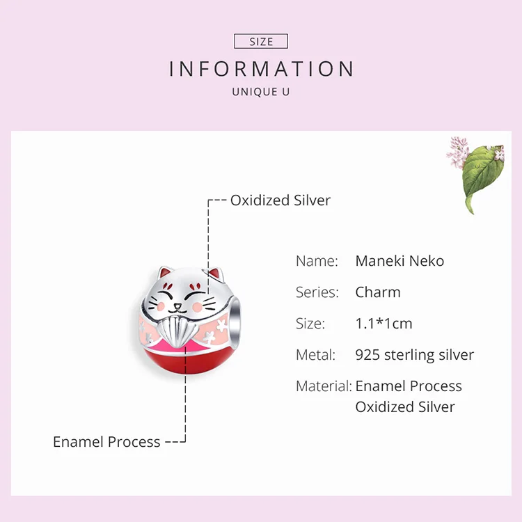 Fit Pandora браслет серебро 925 CZ Лебедь петух бусины S925 Красная эмаль деньги кот Ленивец украшения в виде слонов для изготовления ювелирных изделий