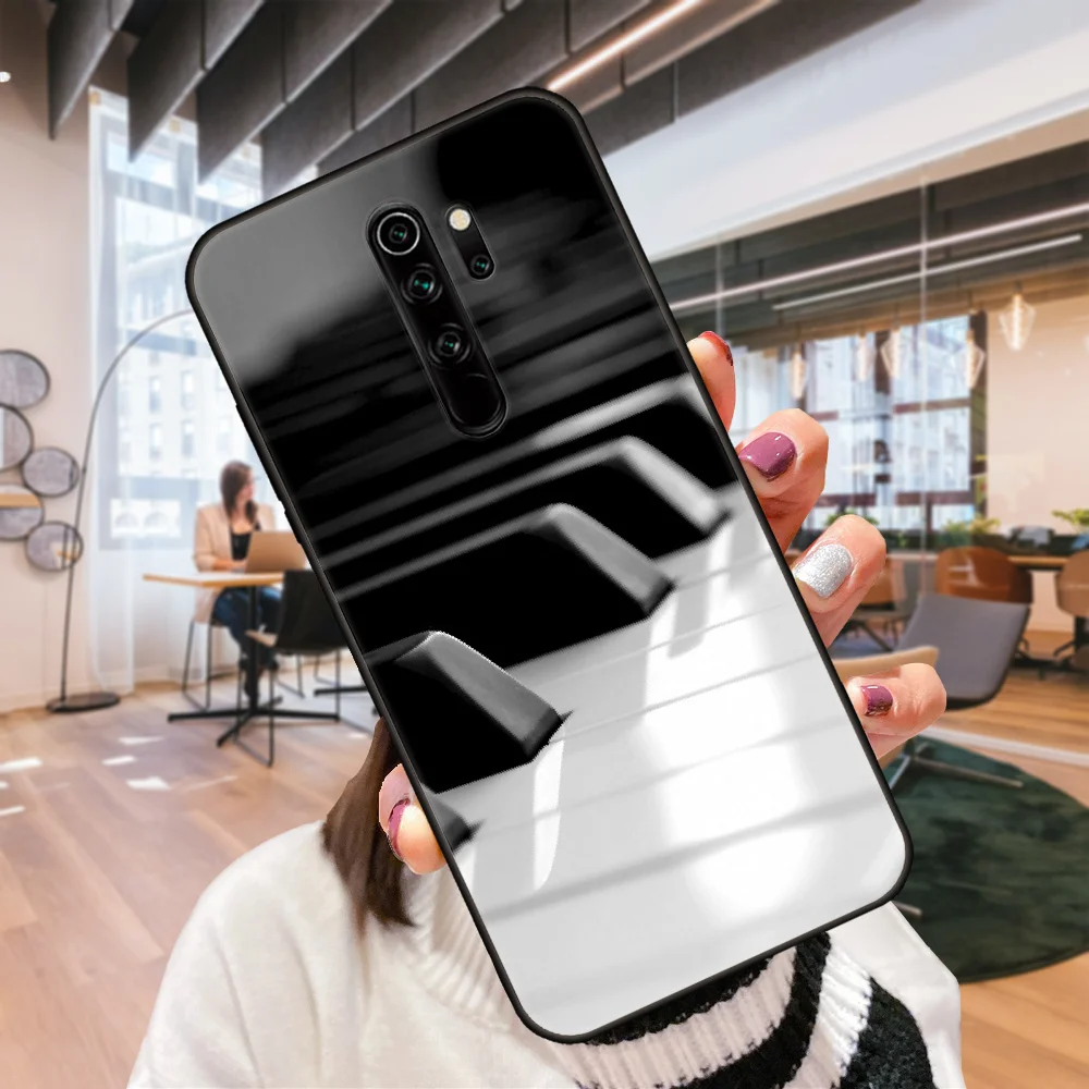 Чехол для телефона Xiaomi Redmi Note 8 8T 7 7A 9 9S 8A 4 5 Pro черный чехол-бампер 3D корпус