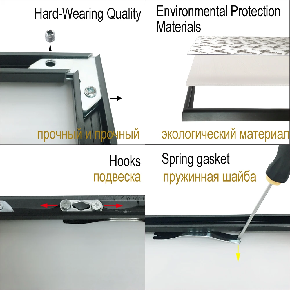 Рамка для фотографий настенное искусство Классическая алюминиевая рамка A4 A3