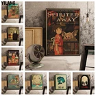 Hayao Miyazaki аниме Ретро плакат настенные художественные обои Печать Высокое качество живопись домашний интерьер Декор печать