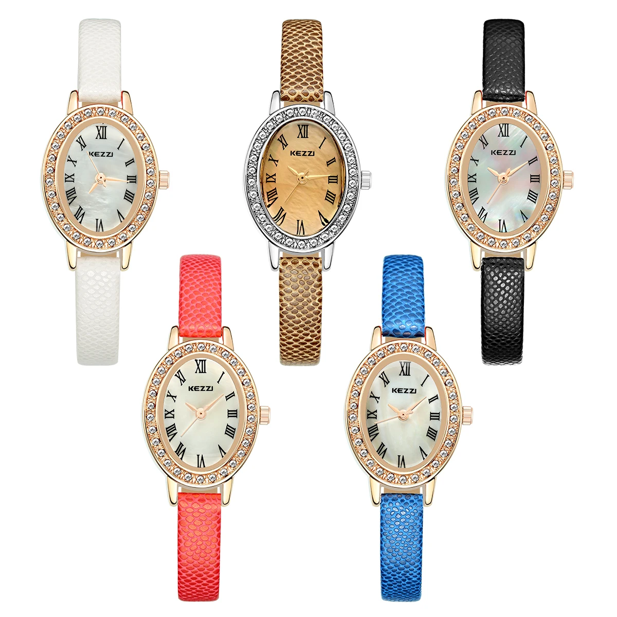 

NO.2 Women's Leather Watches Classic Femal Waterproof Watches fashion brand wristwatches