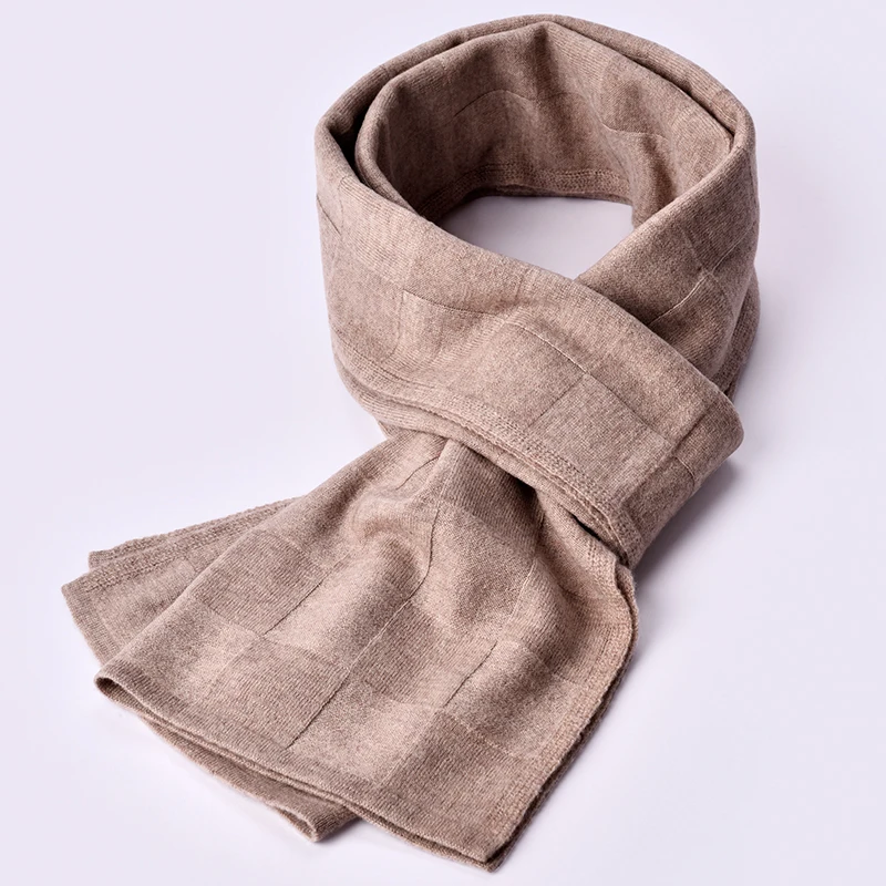 Men 100% Wool Scarf Winter Autumn Bufanda Hombres Solid Sheep Scarves Long Warm Soft Luxury Echarpe Homme Cashmere |