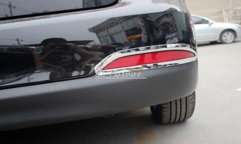 2Pcs ABS Chrome Rear Tail Fog Lamp Light Cover Trim Shade Frame Exterior Accessories For KIA Forte Cerato K3 2013 - 2015 |