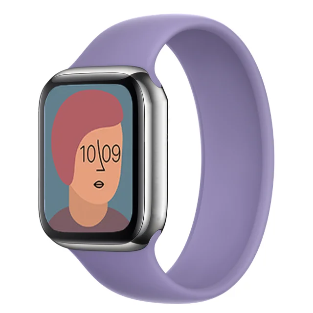 

Solo Loop Strap for Apple Watch Band 44mm 40mm 38mm 42mm Elastic Silicone bracelet correa pulseira iwatch 6 5 4 3 SE 7 45mm 41mm