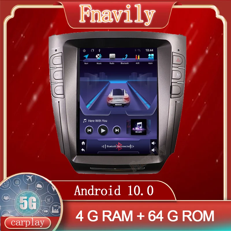 

Автомобильное радио Android 10 для Lexus IS IS200, IS250, IS300, IS350, автомобильное Стерео GPS-радио, навигация, вертикальный экран 10,4 дюйма