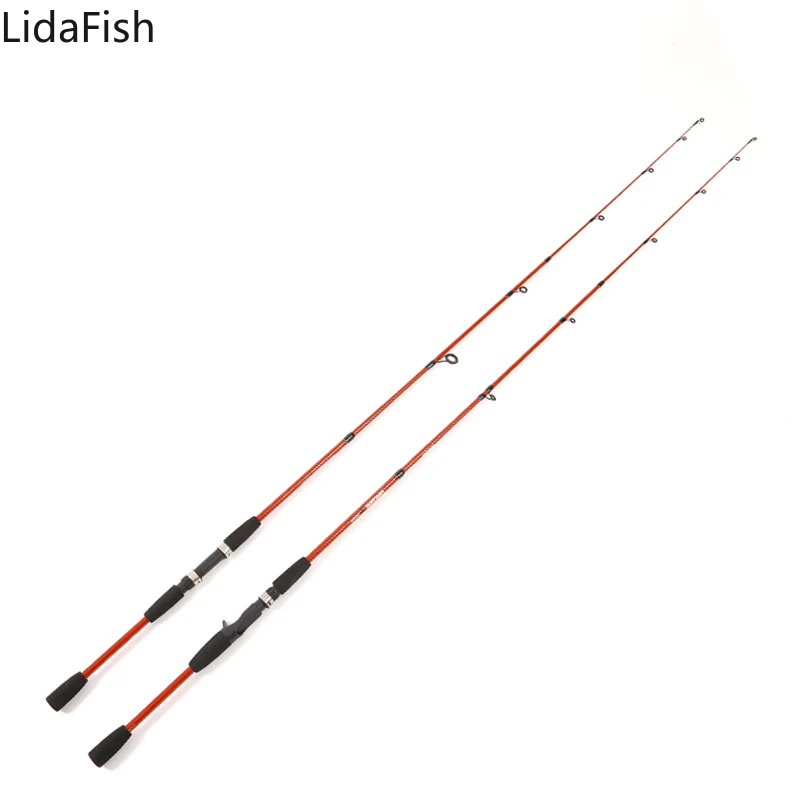 Casting/ Spinning fishing rod 1.8M 2.1M Travel Ultra Light Lure rod 3 Sections Carbon Hard Fishing Pole enlarge