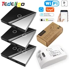 Настенный сенсорный выключатель света Tuya, Wi-Fi, 433 МГц, 110 В, 220 В, 10 А