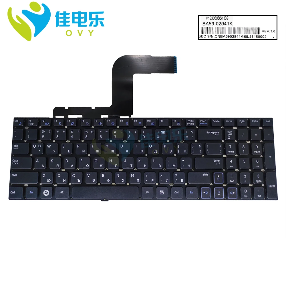 

БГ болгарский Клавиатура для ноутбука Samsung NP RV511 RV513 RV518 NPRV515 NPRV520 черного цвета сменный кабель клавиатуры запчасти ЕС ЕВРО Новый BA59-02941K