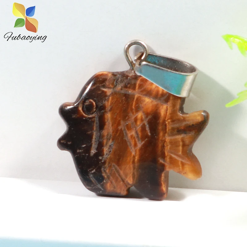 Оптовая продажа 12 шт. подвеска из камня и хрусталя Fubaoying Смешанная резьба