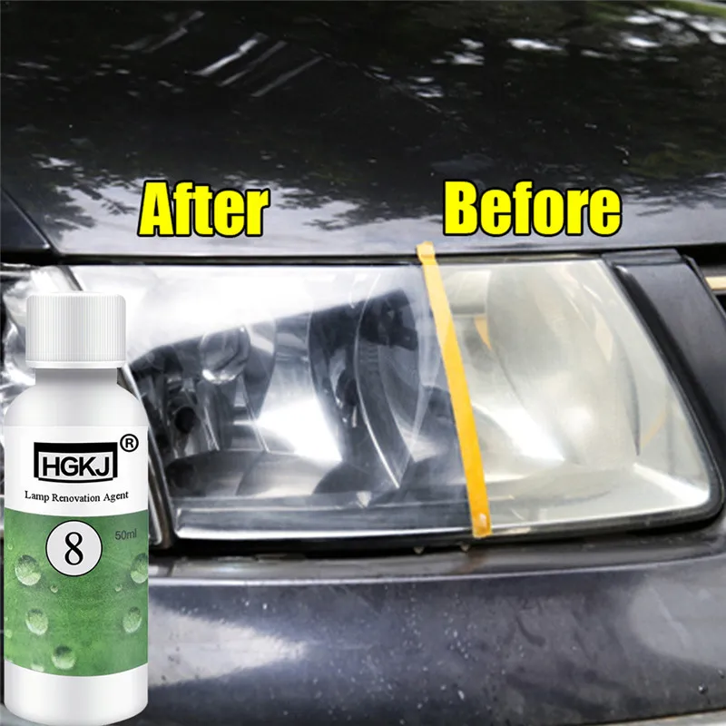 HGKJ 8 50ML автомобильные окна моющий пылесос аксессуары для ремонта фар агент яркий