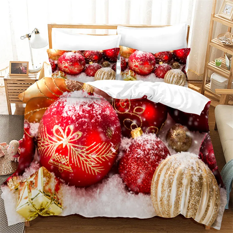 

Christmas bedding duvet cover cute women's gingerbread star design Merry Christmas bedding set