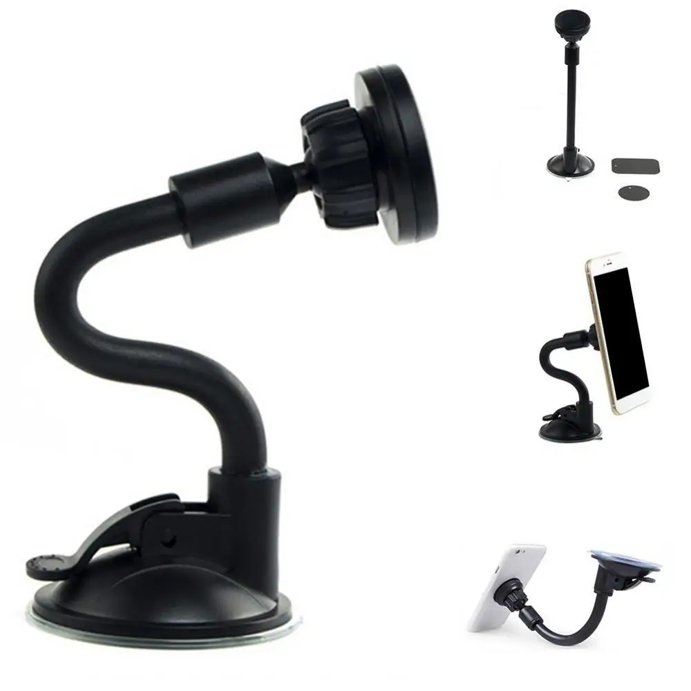 

Universal Long Arm Magnetic Phone Holder Adjustable Car Windshield Mount Stand