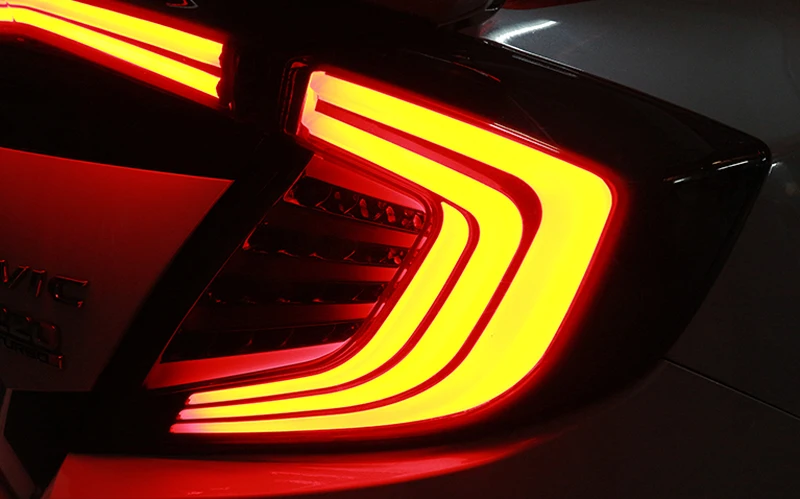 Vland светодиодные задние лампы для Honda Civic светодиодные задние фонари крест задний багажник крышка лампы drl+ сигнала+ Тормозная+ обратный