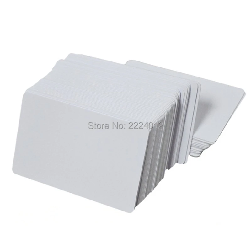 

Premium Blank PVC Cards for ID Badge Printers Graphic Quality White Plastic CR80 30 Mil for Zebra, for Fargo Magicard Printers