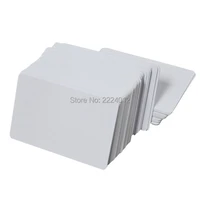premium blank pvc cards for id badge printers graphic quality white plastic cr80 30 mil for zebra for fargo magicard printers