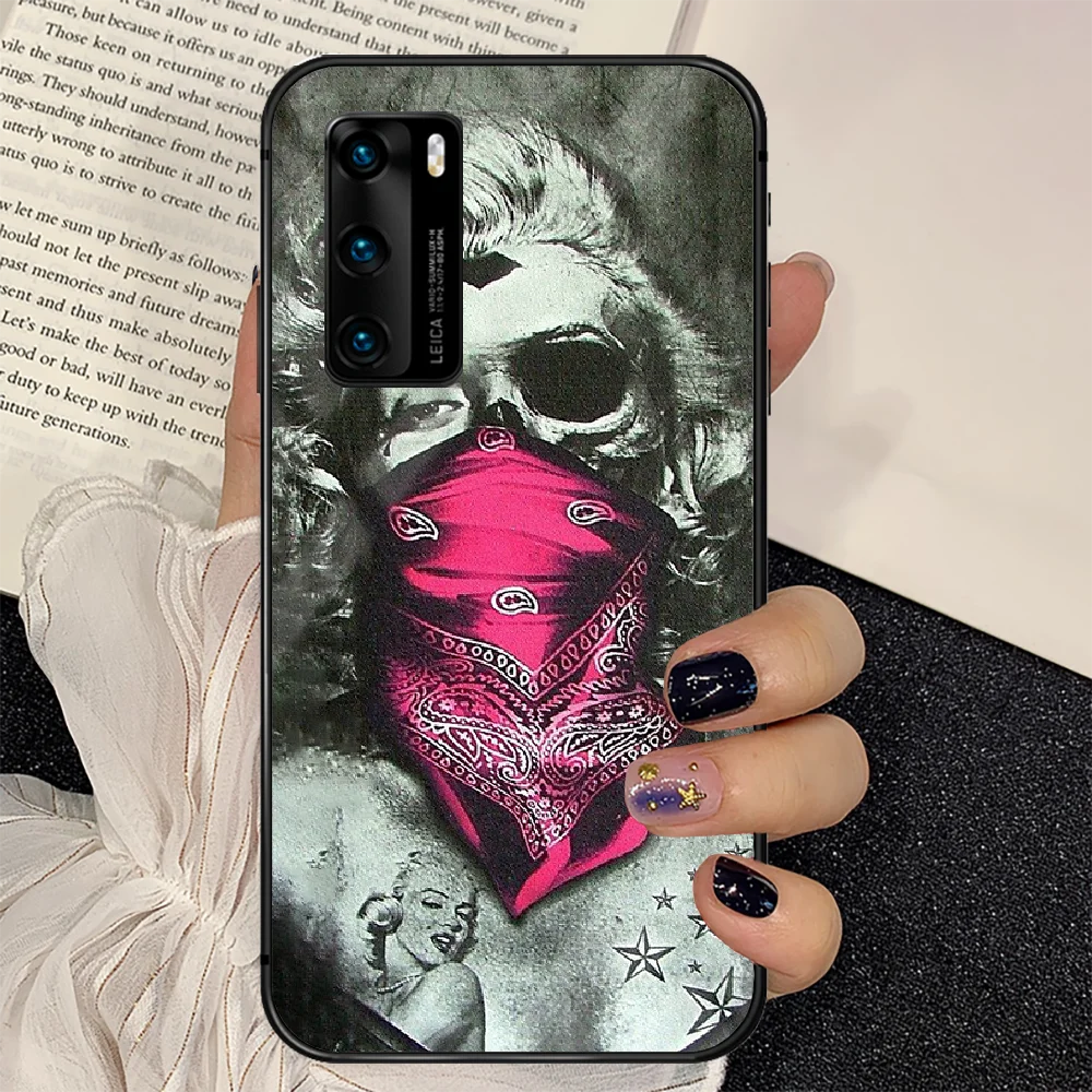 

Marilyn Monroe Fashion Phone Tempered Glass Case Cover For Huawei P Nova Mate 5T 20 30 40 E Pro Lite Smart 2019 2021 Bumper Etui