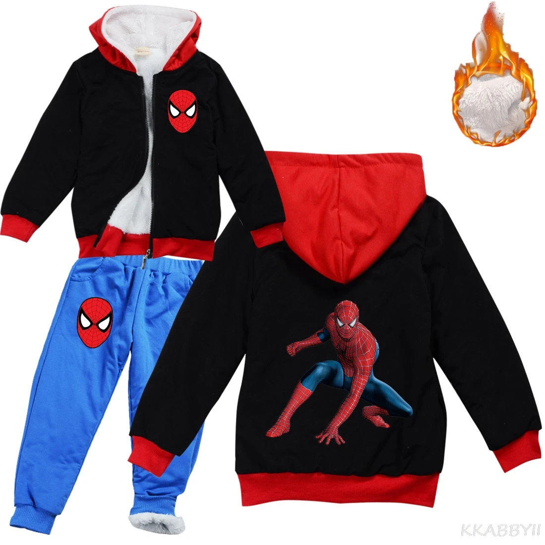 Человек-паук для мальчиков и девочек комплект одежды из 2 предметов детский