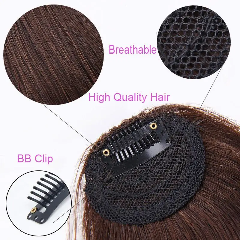 

Bangs Hair extension Women's black light brown fiber high temperature soft synthetic wig