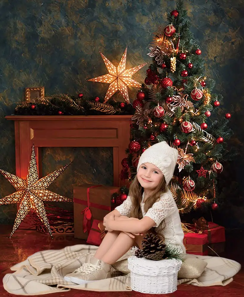 Allenjoy фото фон звезда Рождественская елка звезда винтажный интерьер год фотографии фоны Фотофон фотосессия