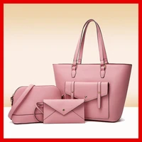 womens handbag pu leather shoulder bag designer luxury 2021new 3 pcs crossbody clucth purse wallet ladies shoulder bag