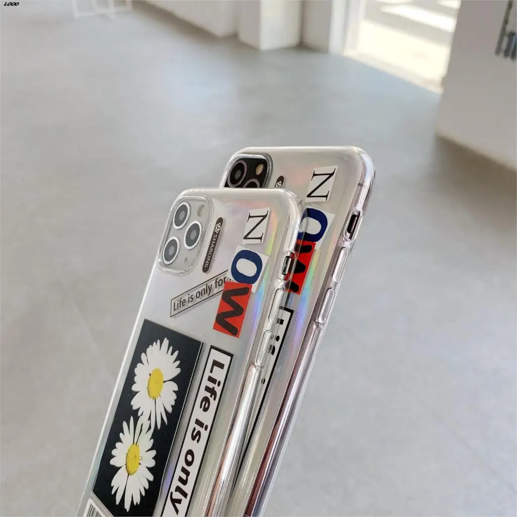 Флуоресцентная Маргаритка подходит для iphone11promax X XR Япония и Южная Корея простой