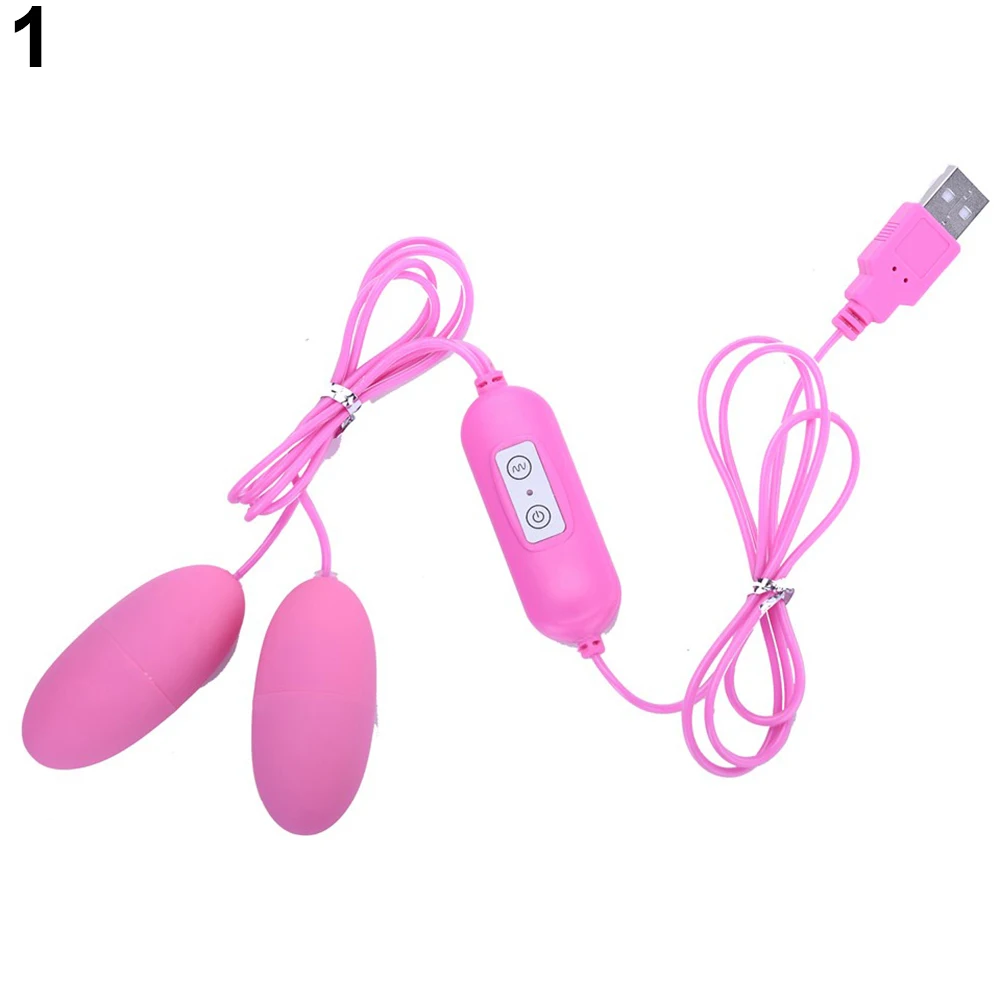 Women USB Double Egg Vibrator Dildo 10 Frequency G Spot Vibration Clitoris Stimulator Vagina Massager Adult Sex Toy AV Stick | Красота и