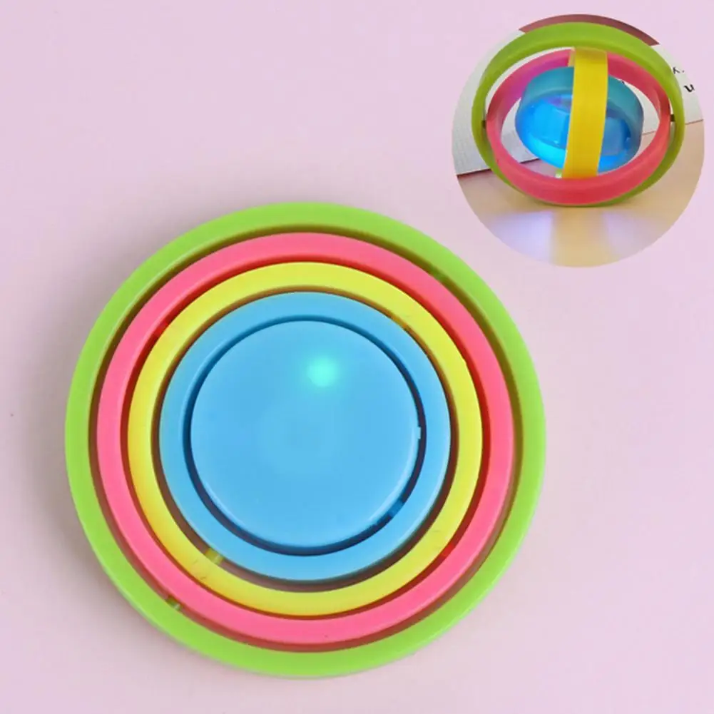 Giroscopio de rotaci&oacute;n inercial Universal para ni&ntilde;os, giroscopio para aprender, juguete educativo, giratorio, creativo, luminoso-3