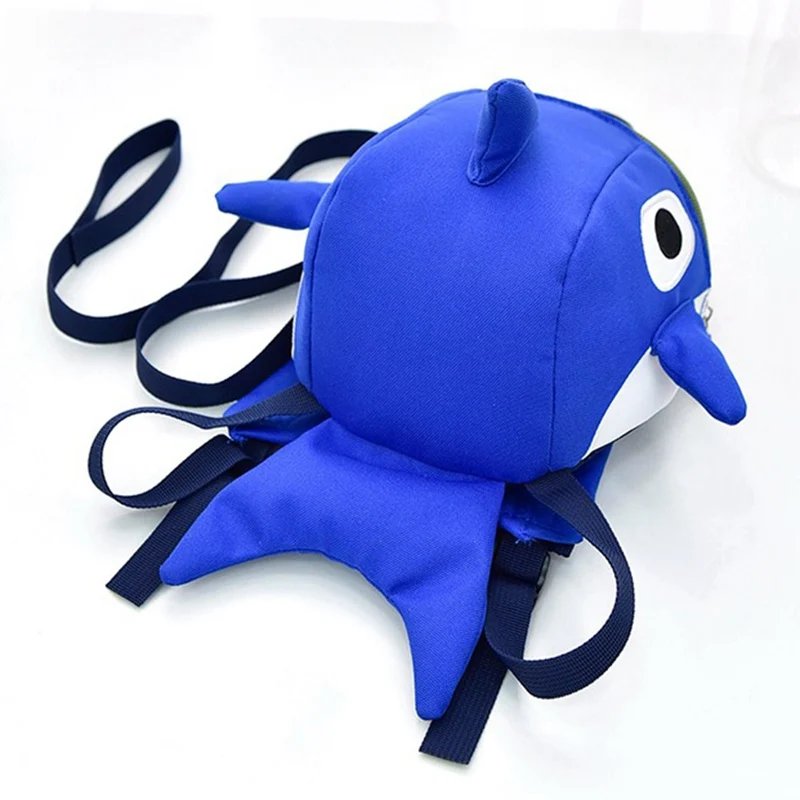 Новый 3D мультфильм Акула ребенка малыша анти потерянный поводок ремень ходунки