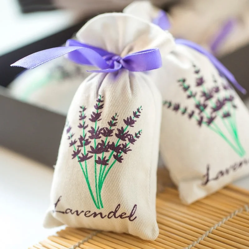 1 сумка 8 см * 16 Чистый натуральный Авто репеллент Лавандовые мешочки шкафчик для