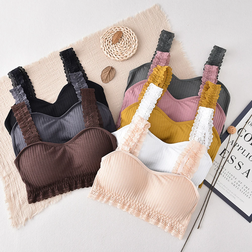

Sexy Lingerie Breathable Backless Seamless Bra Comfortable Push Up Bra Bralette Underwear with Detachable Padding Cups
