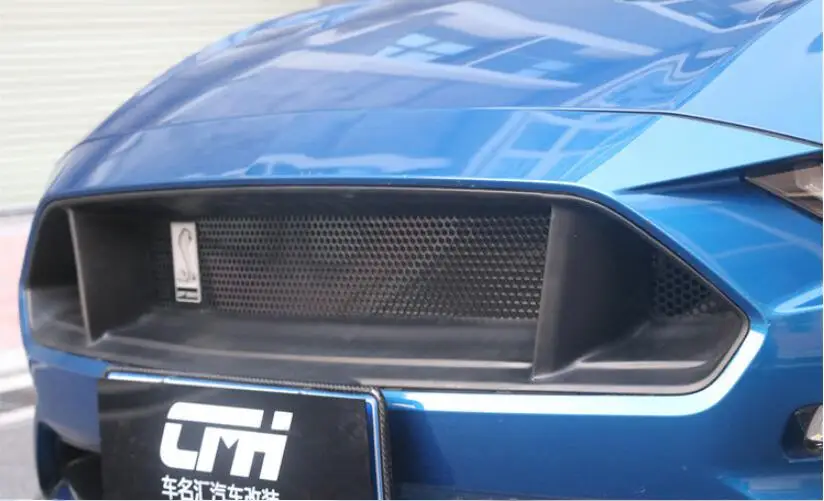 Mustang GT углеродное волокно автомобильный передний бампер гоночные решетки решетка Вокруг Накладка для Ford Mustang