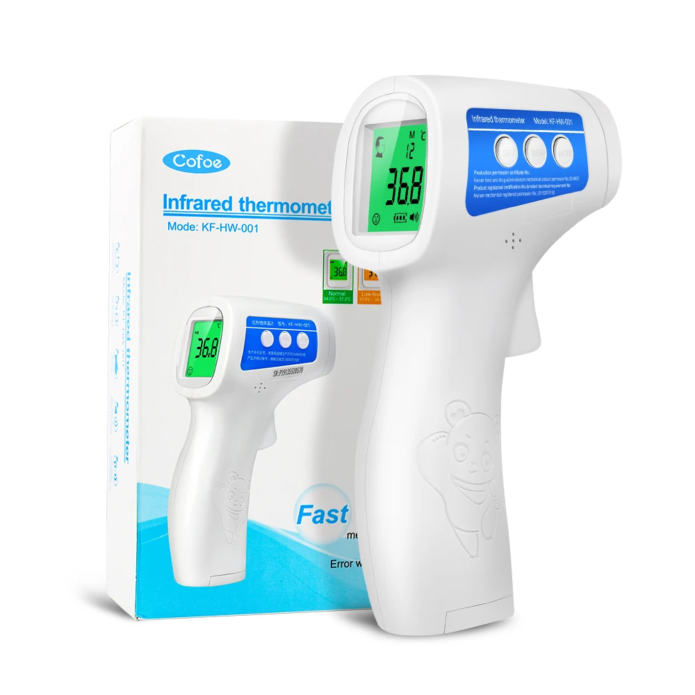 

Cofoe Forehead Thermometer Non Contact Infrared Thermometer for Baby Adult+Finger Pulse Blood Oximeter Digital Measure Tool