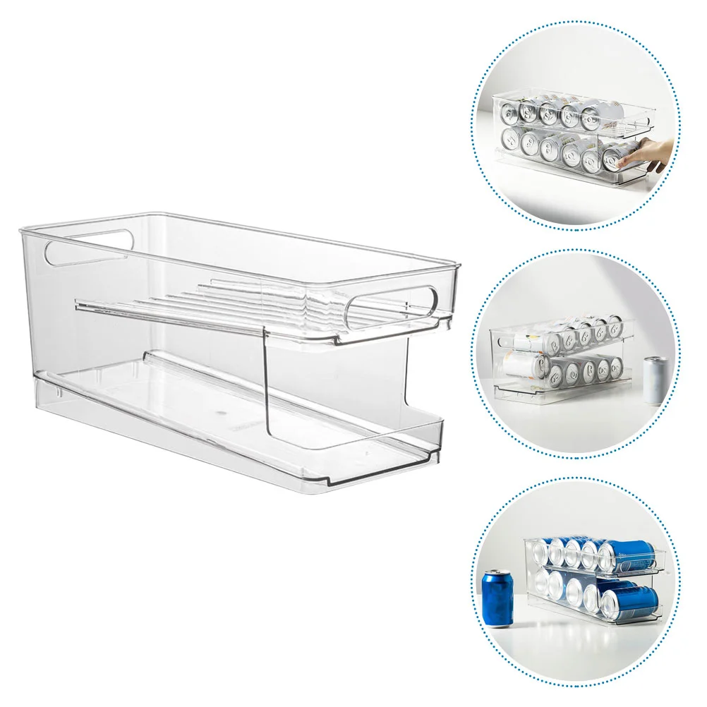 

1Pc Fridge Keep Fresh Box Creative Dividing Storage Box for Kitchen Transparent
