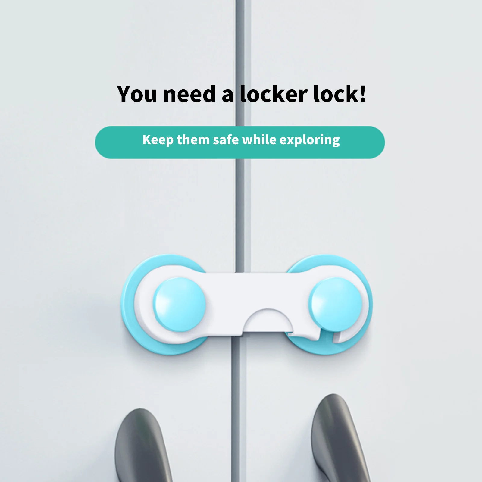 

Multifunctional Child Lock Protection Of Children Locking Doors For Children'S Safety Kids Safety Plastic Protection Safety Lock