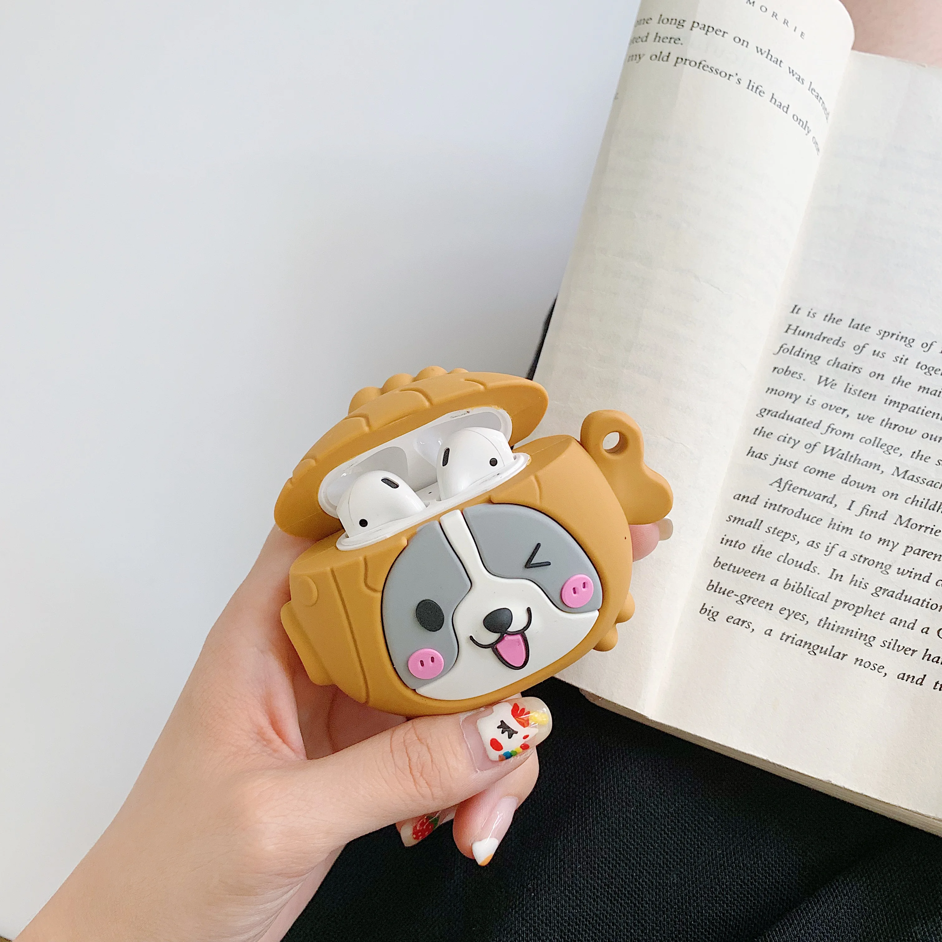 Для AirPod 2 Чехол 3D lover Обезьяна Животное Мультфильм Мягкие силиконовые