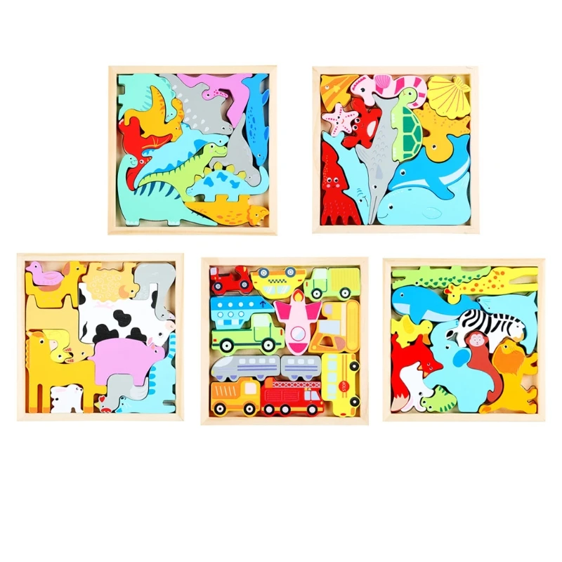 

Shape Puzzle Interactive Early Learning Toy Children Brain Developmental Jigsaw