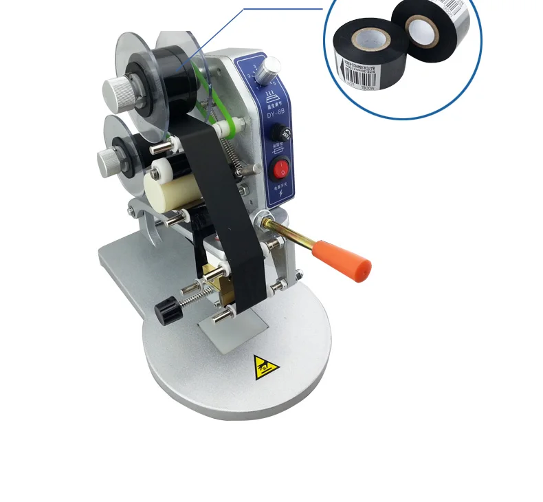 Electric Color Ribbon Hot Printing Machine Direct Thermal Foil Manual Stamp Printer Coding Machine Date Ribbon Coder