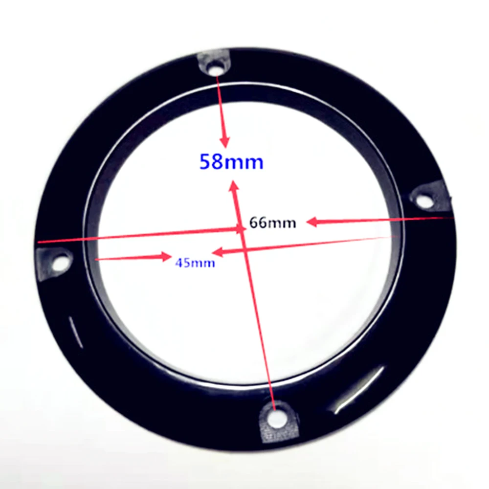 Комплект из 2 предметов дюйма 65 мм Хром Серебристый динамик решетка круг с