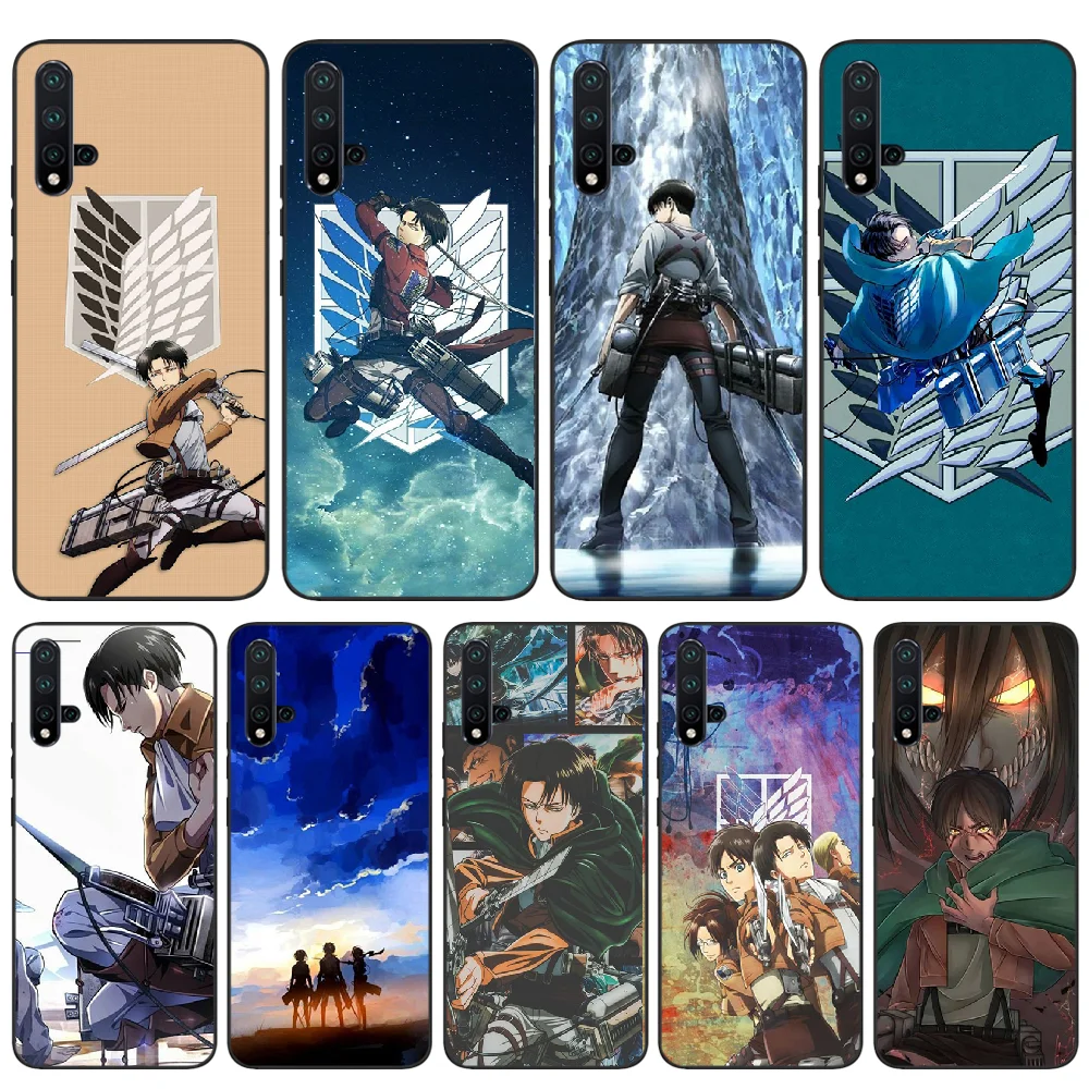 Мягкий черный чехол для телефона Reayou Attack on Titan anime huawei nova 2 2i 2plus 2s 3i 3e 4 4e 5 5i pro |
