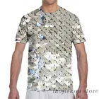 Футболка с блестящими серебряными блестками для мужчин и женщин, модная футболка со всем принтом для девочек и мальчиков, топы, футболки с коротким рукавом