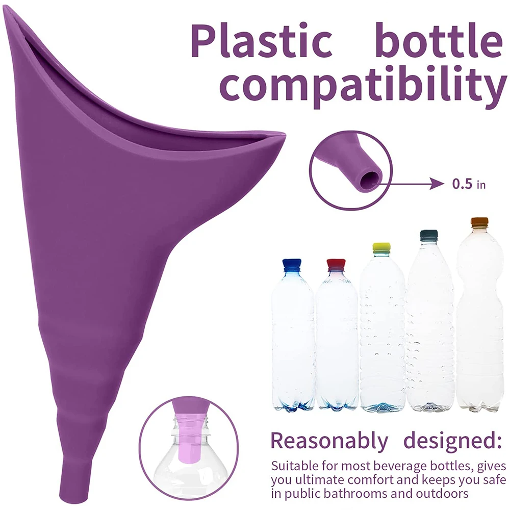 Portable Reusable Urinal Funnel with Extension Tube Standing Up to Pee For Camping Hiking Female Urination Device | Красота и