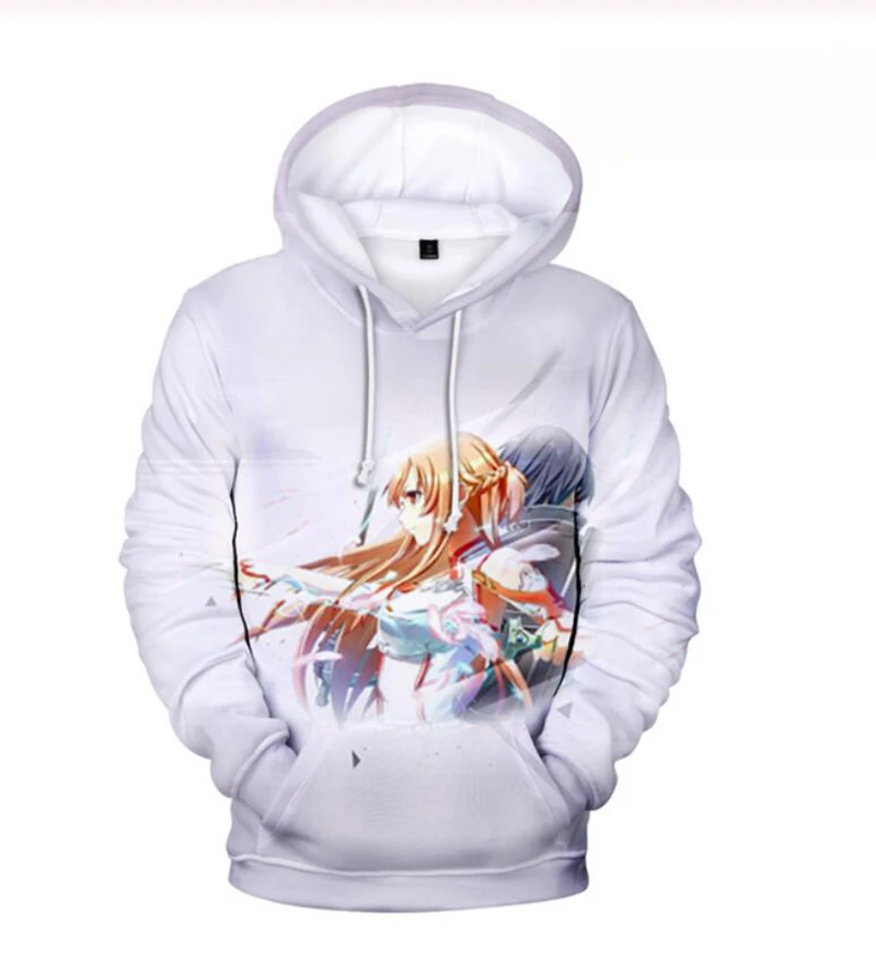 

be well received Men Women Casual Harajuku Pullovers Sword Art Online Hoodie Men's Anime Sword Art Online 3D Hoodies Sweatshirts
