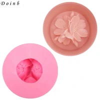 3d three petal flower shaped cake decoration tools fudge chocolate mold baking supplies silicone molds