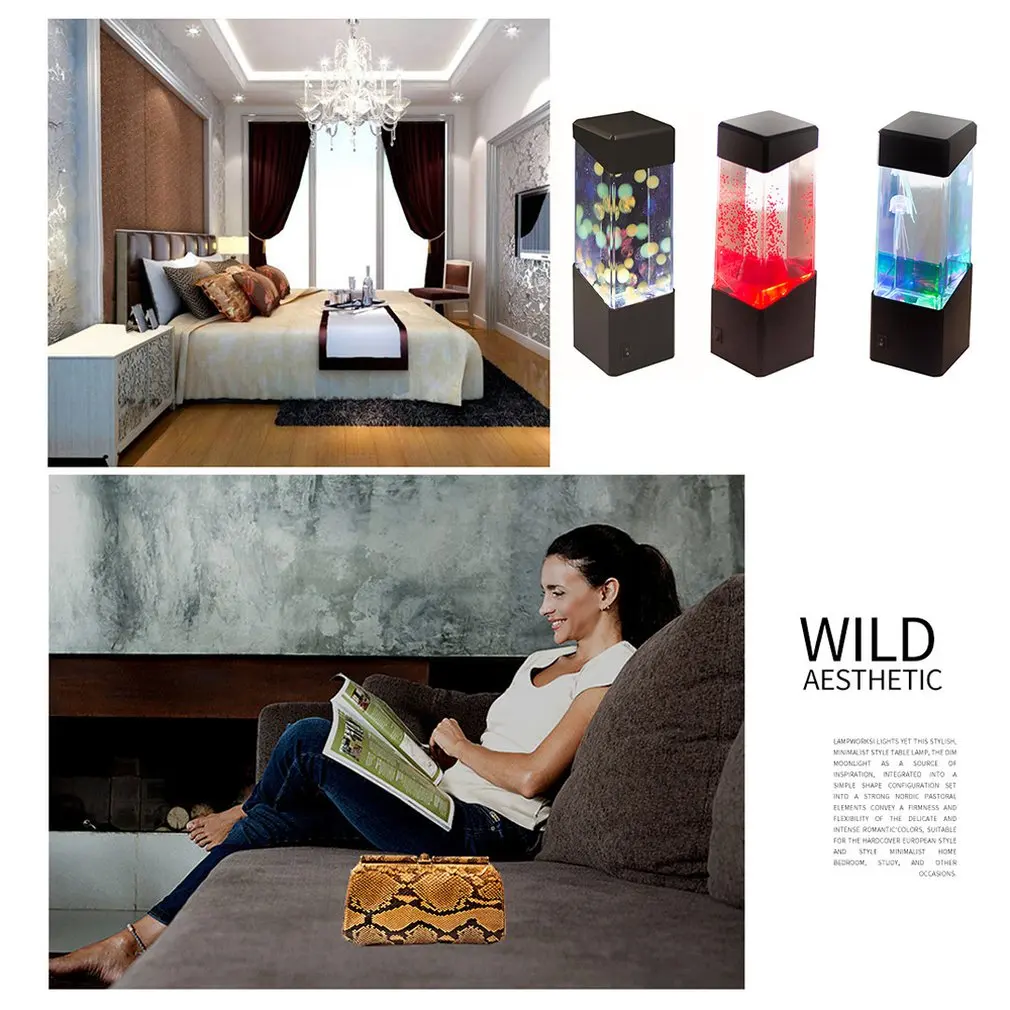 Светодиодный вулканической светильник/Ночной светильник медузы лампа желе