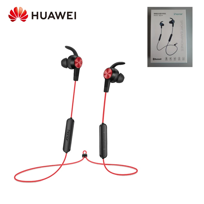Huawei Honor AM61 xSport беспроводные Bluetooth наушники IPX5 Водонепроницаемый Магнитный дизайн для iOS и Android - Цвет: Красный