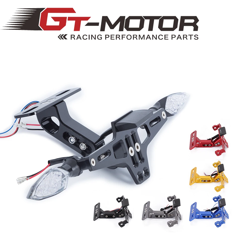 Универсальный алюминиевый мотоциклетный регулируемый угол номерной знак рамка