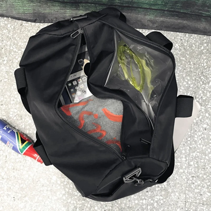 Мужская большая спортивная сумка wo для спортзала, мужская спортивная сумка для фитнеса, тренировочная сумка через плечо, сумка для сухой и в... от AliExpress WW